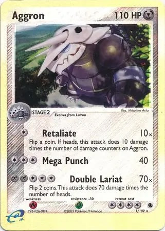 EX Ruby&Sapphire Aggron #1/109 reverse holo