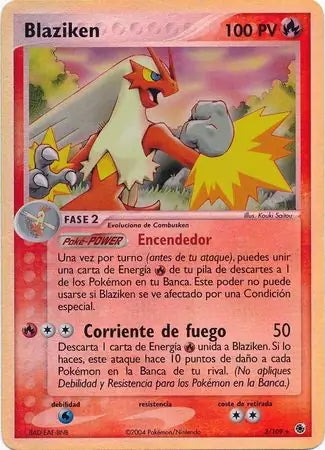 EX Ruby&Sapphire Blaziken #3/109 reverse holo
