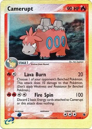 EX Ruby&Sapphire Camerupt #4/109 reverse holo