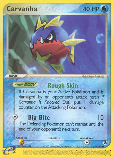 EX Ruby&Sapphire Carvanha #51/109