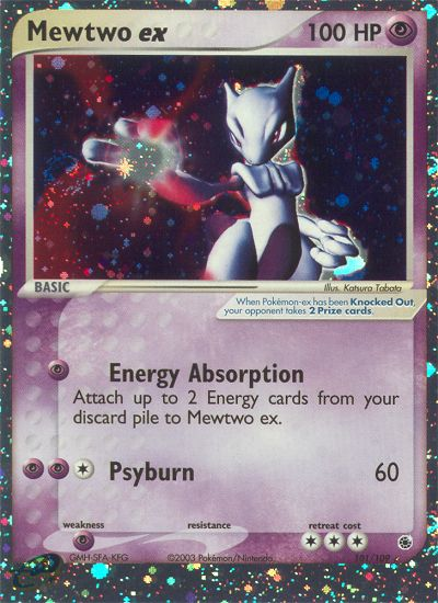 EX Ruby&Sapphire Holo Mewtwo EX #101/109