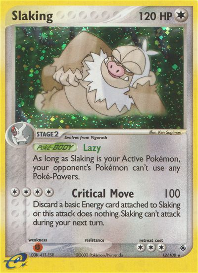 EX Ruby&Sapphire Holo Slaking #12/109