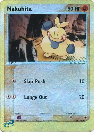 EX Ruby&Sapphire Makuhita #56/109 reverse holo