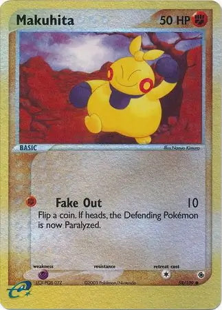 EX Ruby&Sapphire Makuhita #58/109 reverse holo