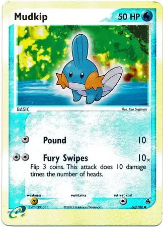 EX Ruby&Sapphire Mudkip #60/109 reverse holo