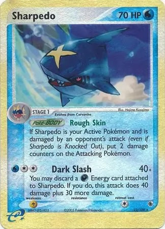 EX Ruby&Sapphire Sharpedo #22/109 reverse holo