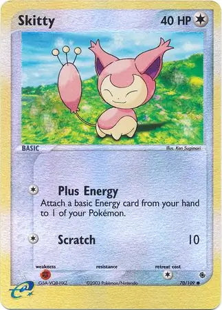 EX Ruby&Sapphire Skitty #70/109 reverse holo