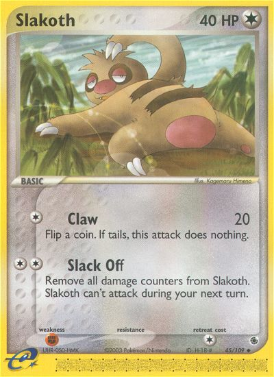 EX Ruby&Sapphire Slakoth #45/109