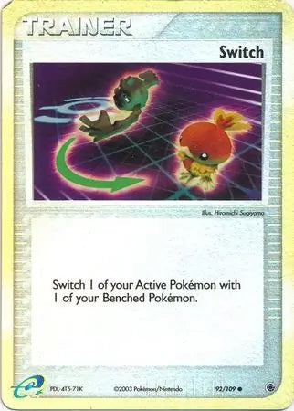 EX Ruby&Sapphire Switch #92/109 reverse holo