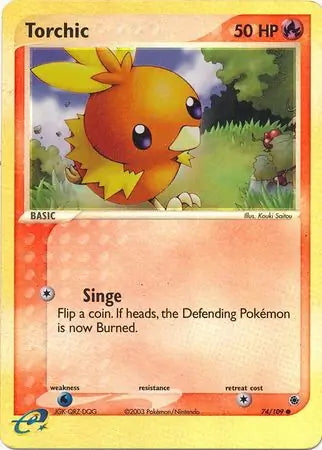 EX Ruby&Sapphire Torchic #74/109 reverse holo