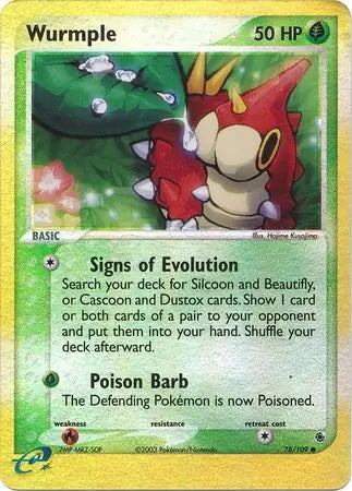 EX Ruby&Sapphire Wurmple #78/109 reverse holo