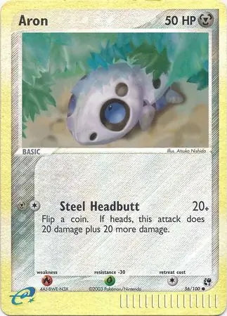 EX Sandstorm Aron #56/100 reverse holo