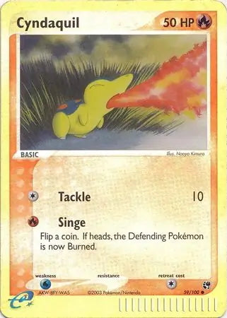 EX Sandstorm Cyndaquil #59/100 reverse holo