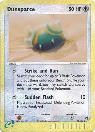 EX Sandstorm Dunsparce #60/100 reverse holo