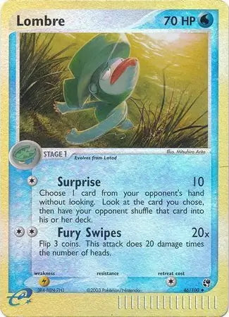 EX Sandstorm Lombre #46/100 reverse holo