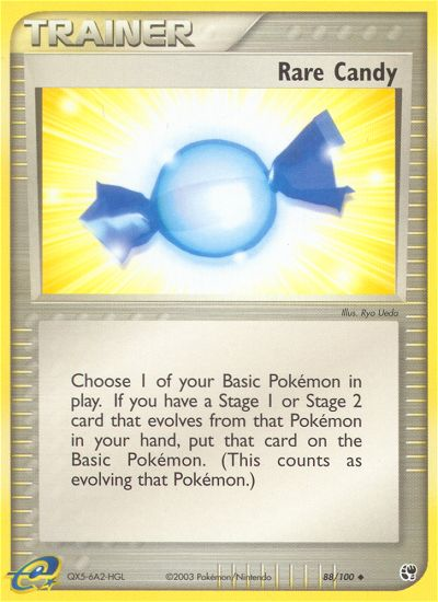 EX Sandstorm Rare Candy #88/100
