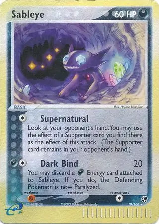 EX Sandstorm Sableye #10/100 reverse holo