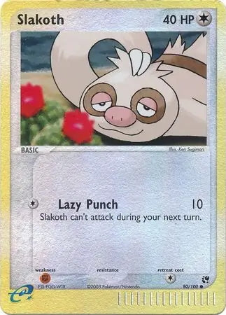 EX Sandstorm Slakoth #80/100 reverse holo