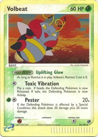EX Sandstorm Volbeat #53/100 reverse holo