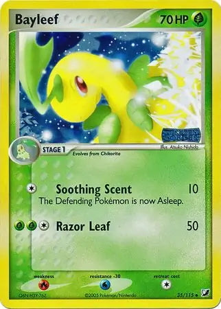 EX Unseen Forces Bayleef #35/115 reverse holo