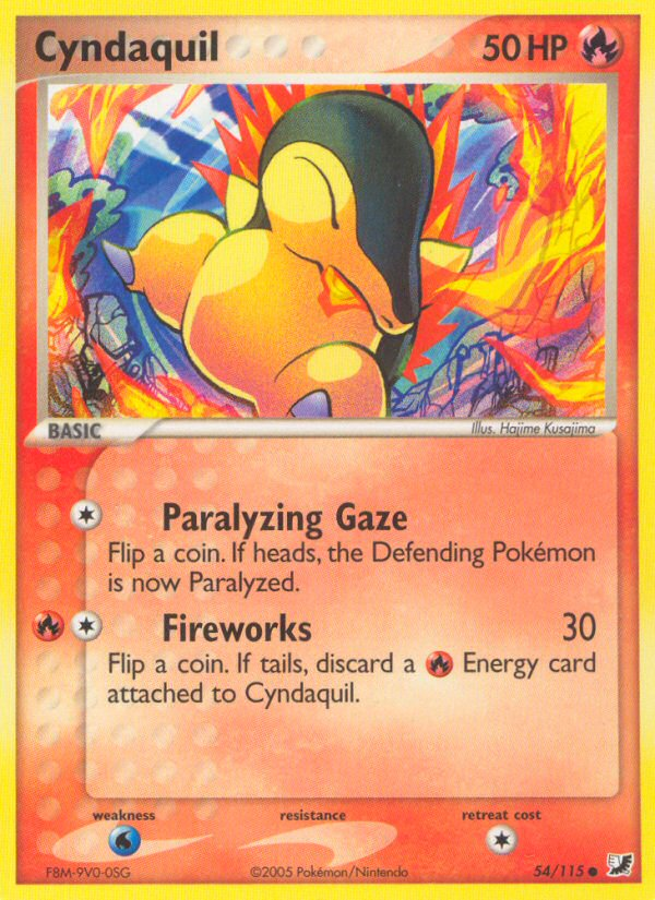 EX Unseen Forces Cyndaquil #54/115