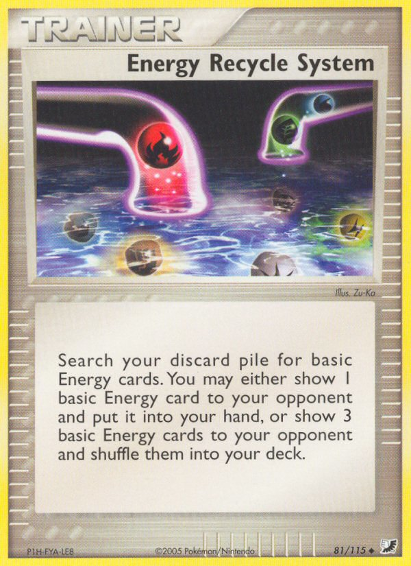 EX Unseen Forces Energy Recycle System #81/115