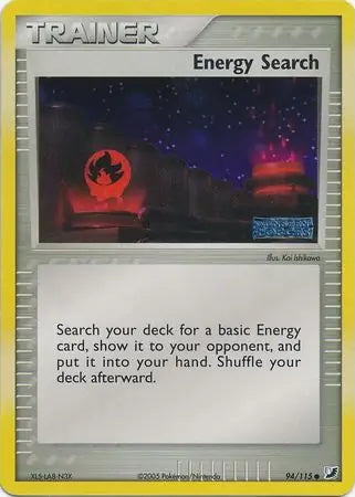 EX Unseen Forces Energy Search #94/115 reverse holo