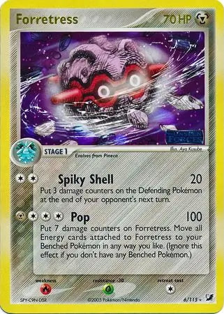 EX Unseen Forces Forretress #6/115 reverse holo