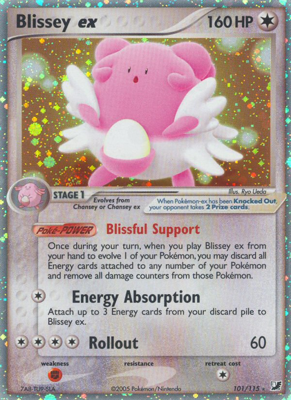 EX Unseen Forces Holo Blissey ex #101/115