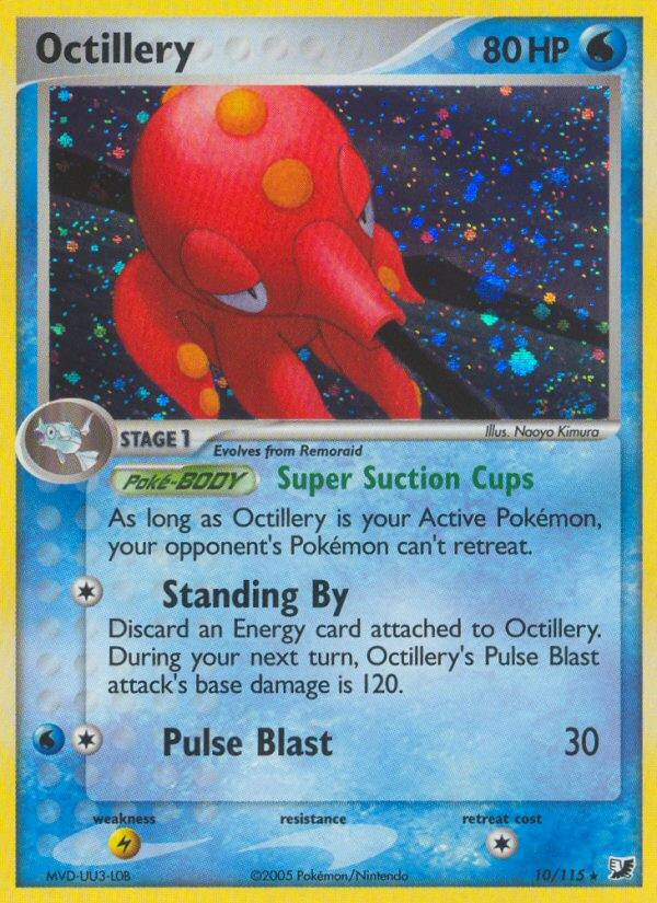 EX Unseen Forces Holo Octillery #10/115