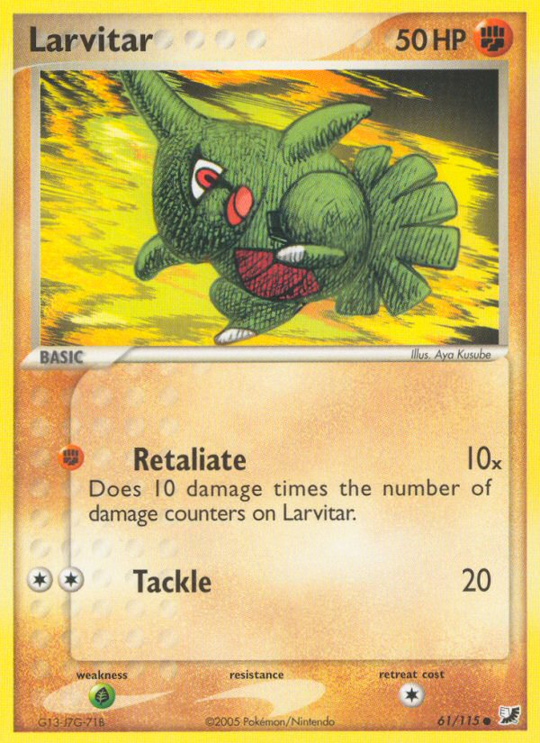 EX Unseen Forces Larvitar #61/115
