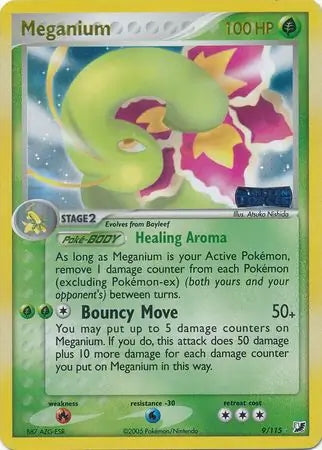 EX Unseen Forces Meganium #9/115 reverse holo
