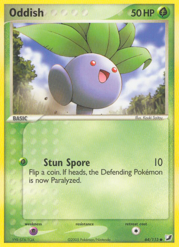 EX Unseen Forces Oddish #64/115