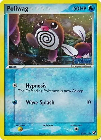 EX Unseen Forces Poliwag #67/115 reverse holo