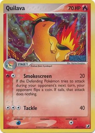EX Unseen Forces Quilava #45/115 reverse holo