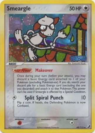 EX Unseen Forces Smeargle #48/115 reverse holo