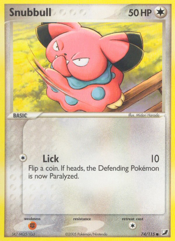 EX Unseen Forces Snubbull #74/115