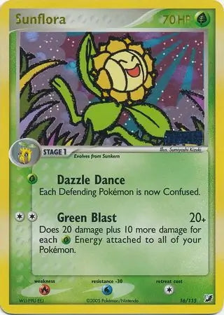 EX Unseen Forces Sunflora #16/115 reverse holo