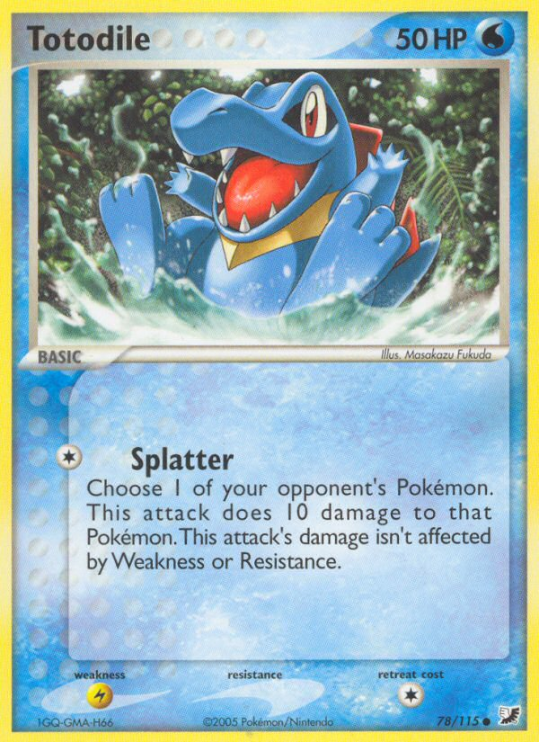 EX Unseen Forces Totodile #78/115