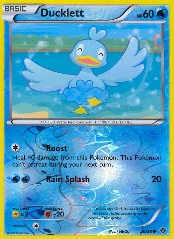 Emerging Powers Ducklett #26/98 reverse holo