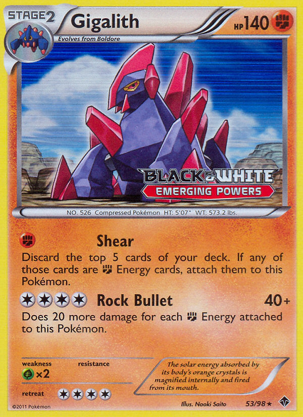 Emerging Powers Gigalith #53 Prerelease Promo