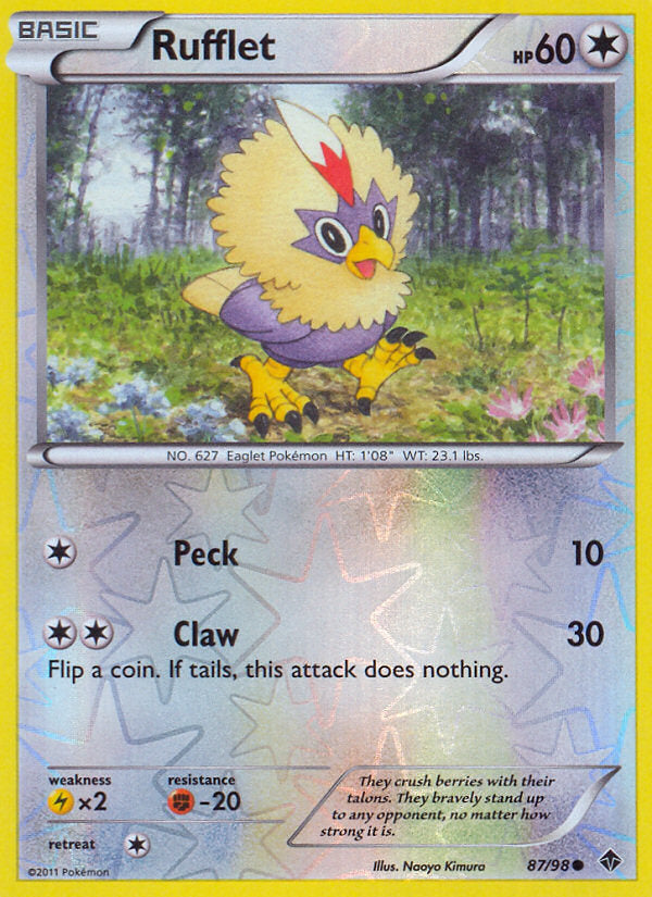 Emerging Powers Rufflet #87/98 reverse holo