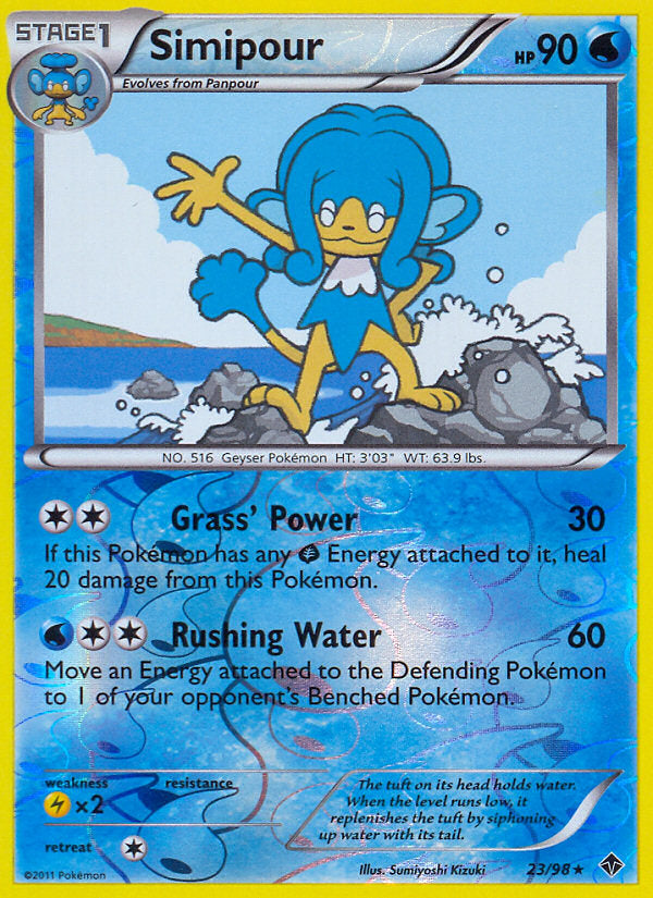 Emerging Powers Simipour #23/98 reverse holo