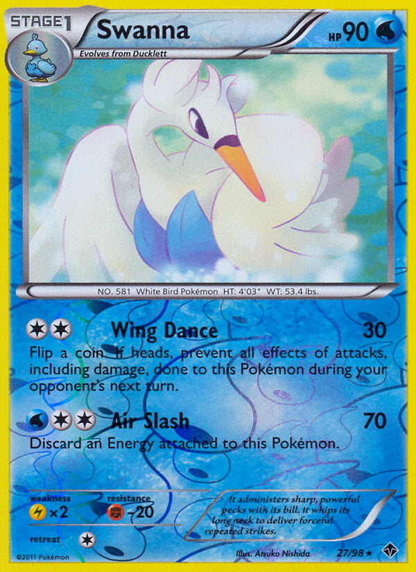 Emerging Powers Swanna #27/98 reverse holo