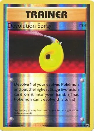 Evolutions Devolution Spray #76/108 reverse holo