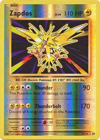 Evolutions Zapdos #42/108 reverse holo