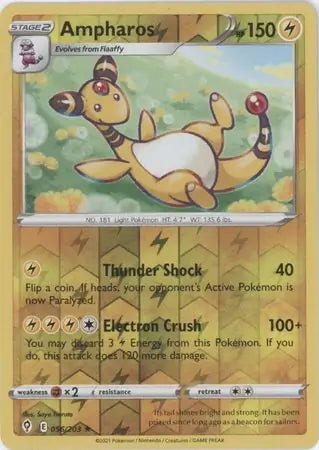 Evolving Skies Ampharos #56/203 reverse holo