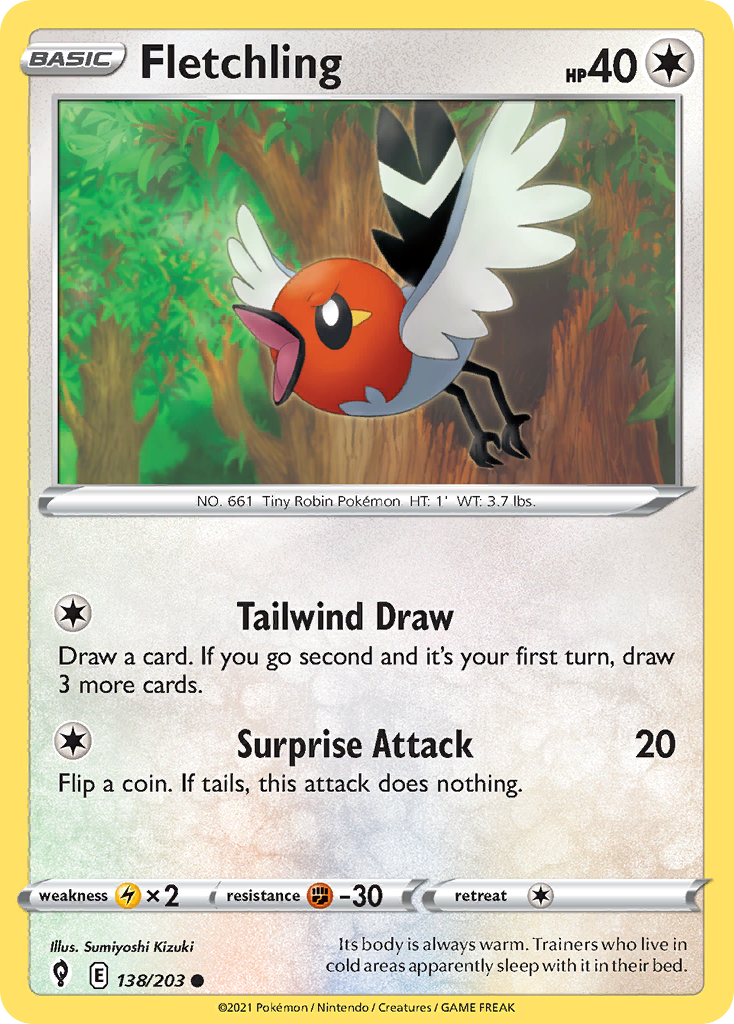 Evolving Skies Fletchling #138/203