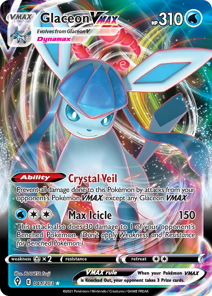 Evolving Skies Glaceon VMAX #41/203