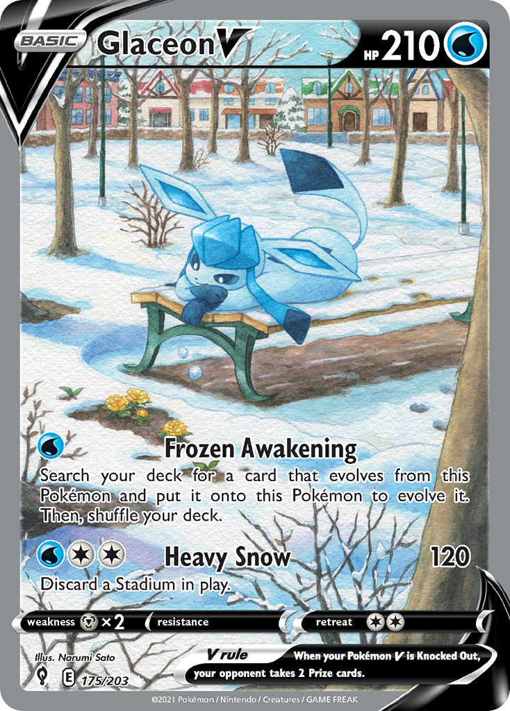 Evolving Skies Glaceon V #175/203